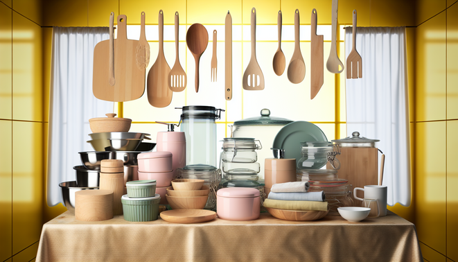 alt_text: A bright kitchen filled with reusable items, showcasing eco-friendly living for a plastic-free lifestyle.